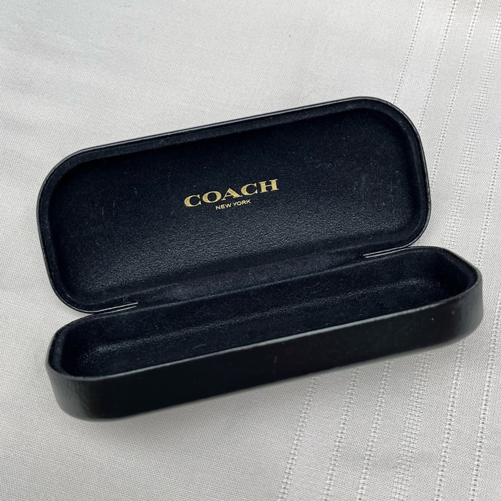 Black Coach Sunglasses Case Clamshell Hard Case